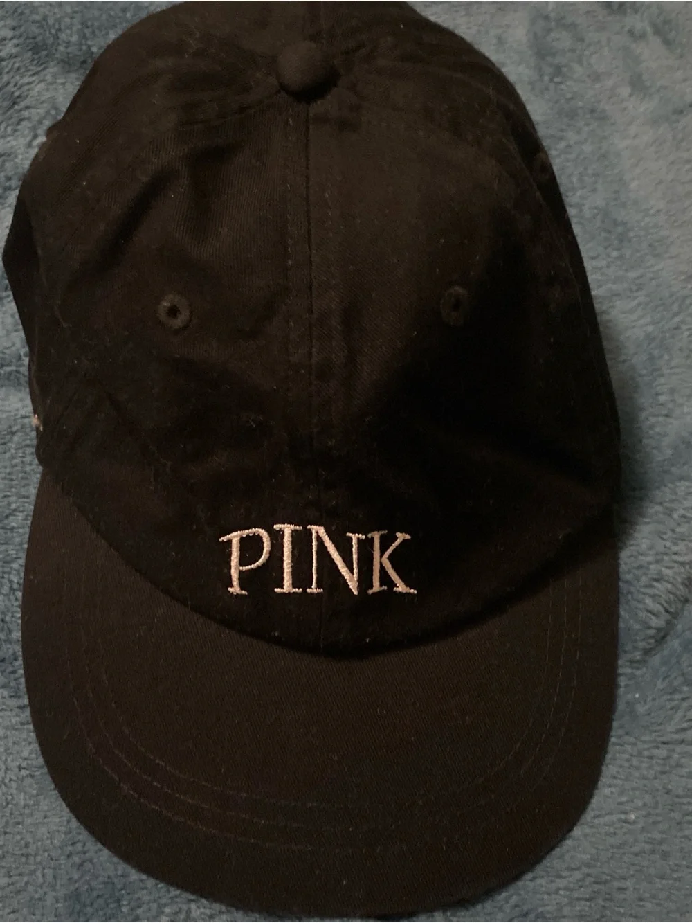 PINK Victoria's Secret Black Baseball Cap with Tag - Picture 4 of 4